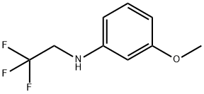 Benzenamine, 3-methoxy-N-(2,2,2-trifluoroethyl)- Struktur
