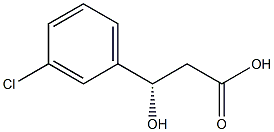 (S)-(3-氯苯基)-3-羟基丙酸,625095-56-9,结构式