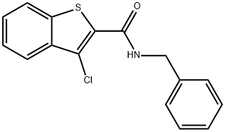 N-benzyl-3-chlorobenzo[b]thiophene-2-carboxamide Struktur