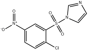 1-((2-chloro-5-nitrophenyl)sulfonyl)-1H-imidazole 结构式