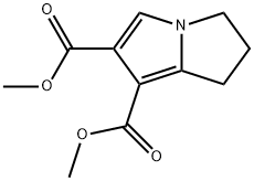 dimethyl 6,7-dihydro-5H-pyrrolizine-1,2-dicarboxylate 化学構造式