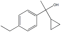 1-cyclopropyl-1-(4-ethylphenyl)ethanol Structure