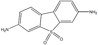 3,7-二氨基二苯并[B,D]噻吩-5,5-二氧化物, 6259-19-4, 结构式