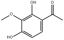 2′,4′-ジヒドロキシ-3′-メトキシアセトフェノン 化学構造式