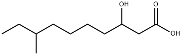 Decanoic acid, 3-hydroxy-8-methyl- Structure