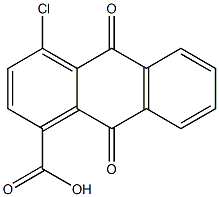 1-Anthracenecarboxylic acid, 4-chloro-9,10-dihydro-9,10-dioxo- 化学構造式