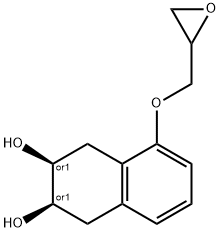 (2R,3S)-5-(oxiran-2-ylmethoxy)-1,2,3,4-tetrahydronaphthalene-2,3-diol Struktur