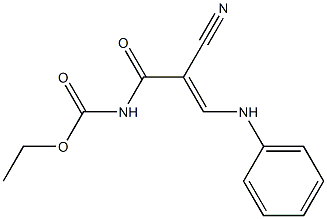 Carbamic acid,[2-cyano-1-oxo-3-(phenylamino)-2-propenyl]-, ethyl ester (9CI)