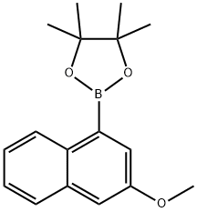 2-(3-methoxynaphthalen-1-yl)-4,4,5,5-tetramethyl-1,3,2-dioxaborolane Structure