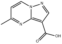 5-METHYLPYRAZOLO[1,5-A]PYRIMIDINE-3-CARBOXYLIC ACID 结构式