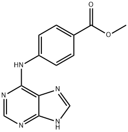 Benzoic acid,4-(9H-purin-6-ylamino)-, methyl ester Structure