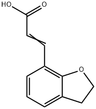 (E)-3-(2,3-二氢苯并呋喃-7-基)丙烯酸, 630424-80-5, 结构式