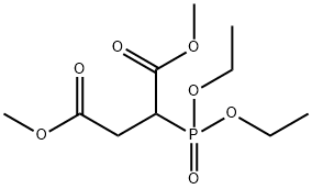 二甲基 2-(二乙氧基膦酰爪基)琥珀酯 结构式