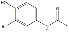 N-(3-bromo-4-hydroxy-phenyl)acetamide 结构式