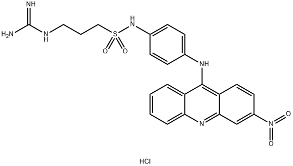 1-Propanesulfonamide, 3-[ (aminoiminomethyl)amino]-N-[4-[(3-nitro-9-acridinyl)amino]pheny l]-, dihydrochloride|化合物 T32014