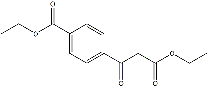 4-(2-ethoxycarbonylacetyl)benzoic acid ethyl ester Structure
