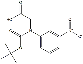 N-BOC-R-3-硝基苯甘氨酸 结构式