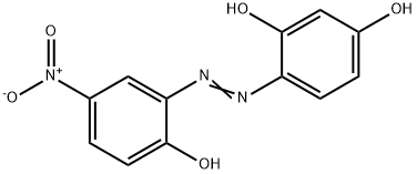 1,3-Benzenediol, 4-[(2-hydroxy-5-nitrophenyl)azo]- Structure
