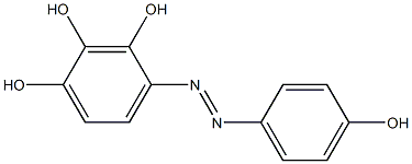 1,2,3-Benzenetriol, 4-[(4-hydroxyphenyl)azo]- Struktur