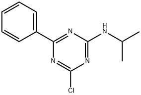 4-CHLORO-N-ISOPROPYL-6-PHENYL-1,3,5-TRIAZIN-2-AMINE Struktur