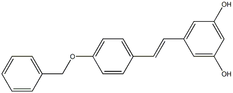 5-[(E)-2-(4-phenylmethoxyphenyl)ethenyl]benzene-1,3-diol, 637776-91-1, 结构式