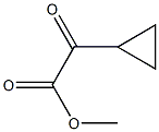 Cyclopropaneacetic acid, a-oxo-, methyl ester Structure