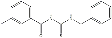 N-[(benzylamino)carbonothioyl]-3-methylbenzamide 结构式