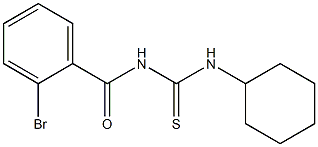 2-bromo-N-[(cyclohexylamino)carbonothioyl]benzamide Structure