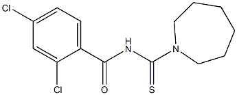 N-(1-azepanylcarbonothioyl)-2,4-dichlorobenzamide Structure
