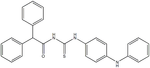 N-{[(4-anilinophenyl)amino]carbonothioyl}-2,2-diphenylacetamide Structure