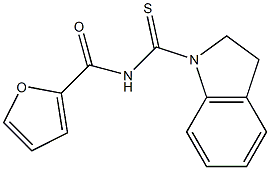 N-(2,3-dihydro-1H-indol-1-ylcarbonothioyl)-2-furamide Structure