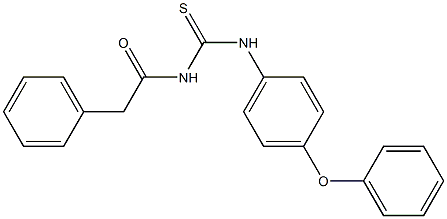 N-{[(4-phenoxyphenyl)amino]carbonothioyl}-2-phenylacetamide Struktur
