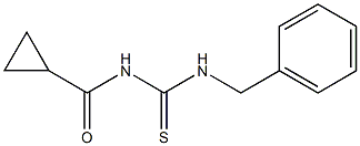 N-[(benzylamino)carbonothioyl]cyclopropanecarboxamide Structure