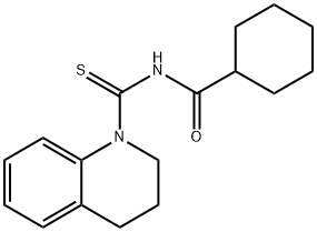 N-(3,4-dihydro-1(2H)-quinolinylcarbonothioyl)cyclohexanecarboxamide Structure