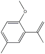 Benzene, 1-methoxy-4-methyl-2-(1-methylethenyl)- Structure