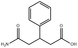 5-amino-5-oxo-3-phenylpentanoic acid Struktur