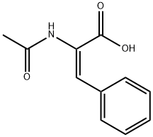 2-ACETAMIDO-3-PHENYLACRYLIC ACID 化学構造式