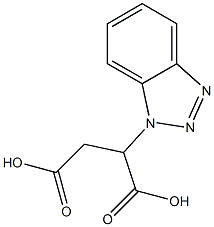 Butanedioic acid,2-(1H-benzotriazol-1-yl)-, 64598-03-4, 结构式