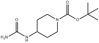 4-(カルバモイルアミノ)ピペリジン-1-カルボン酸TERT-ブチル 化学構造式