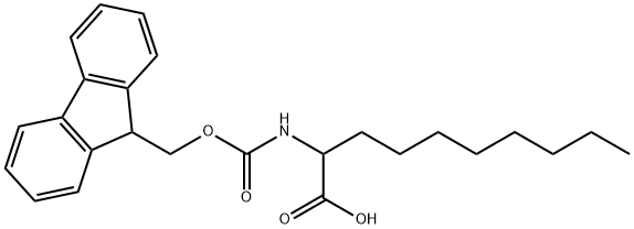 Decanoic acid, 2-[[(9H-fluoren-9-ylmethoxy)carbonyl]amino]- Struktur