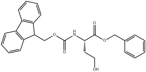 苄基(((9H-芴-9-基)甲基氧基)羰)-L-高丝氨酸, 647847-95-8, 结构式
