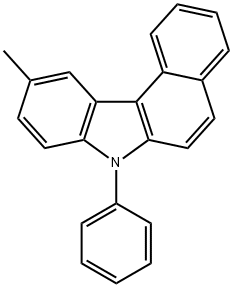 7H-Benzo[c]carbazole, 10-methyl-7-phenyl- 结构式