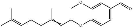Benzaldehyde, 4-[(3,7-dimethyl-2,6-octadienyl)oxy]-3-methoxy- Structure