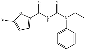 5-bromo-N-{[ethyl(phenyl)amino]carbonothioyl}-2-furamide Structure