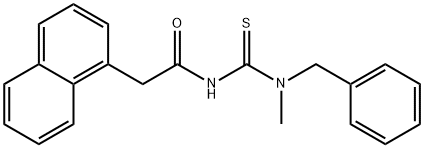 N-{[benzyl(methyl)amino]carbonothioyl}-2-(1-naphthyl)acetamide 结构式