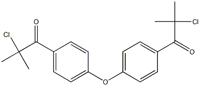1-Propanone, 1,1'-(oxydi-4,1-phenylene)bis[2-chloro-2-methyl- Struktur