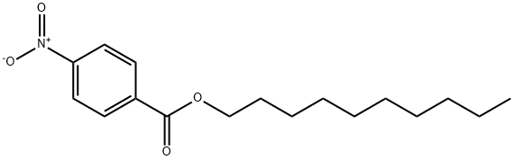 Benzoic acid, 4-nitro-, decyl ester Structure