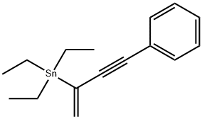 Stannane, triethyl(1-methylene-3-phenyl-2-propynyl)- Structure