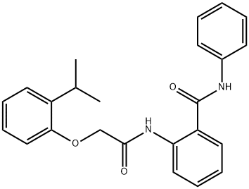2-{[(2-isopropylphenoxy)acetyl]amino}-N-phenylbenzamide Struktur