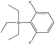 Silane, (2,6-difluorophenyl)triethyl- Structure